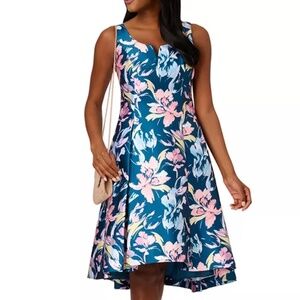 Adrianna Papell • Printed‎ Sleeveless High-Low Fit & Flare Dress